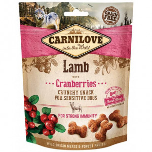 CARNILOVE DOG SNACK LAMB & CRANBERRIES gardums suņiem Jērs 200g